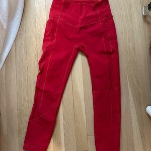 Lululemon red leggings-6
